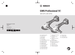 Bedienungsanleitung Bosch GWS 18V-10 PC Professional Winkelschleifer