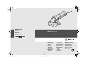 كتيب بوش GWS 6-125 Professional زاوية طاحونة