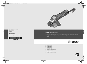 Manual Bosch GWS 720 Professional Angle Grinder