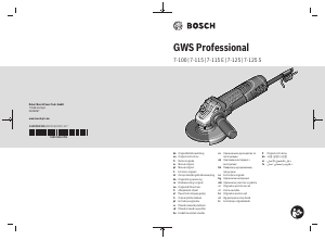 사용 설명서 보쉬 GWS 7-125S Professional 앵글 그라인더