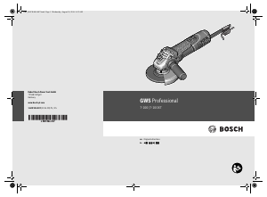 사용 설명서 보쉬 GWS 7-100 ET Professional 앵글 그라인더