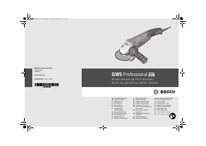 Vadovas Bosch GWS 18-150 PL Professional Kampinis šlifuoklis