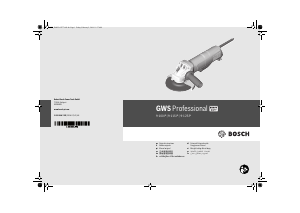 كتيب بوش GWS 9-100 P Professional زاوية طاحونة