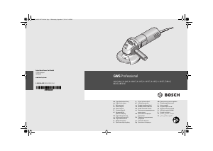 Kullanım kılavuzu Bosch GWS 6-115 E Professional Avuç taşlama makinesi