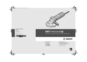 Mode d’emploi Bosch GWS 900-100 E Professional Meuleuse angulaire