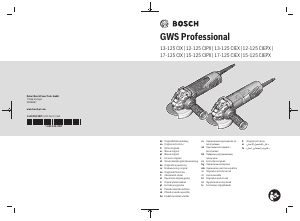 كتيب بوش GWS 15-125 CIPX Professional زاوية طاحونة