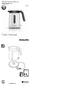 Manual de uso Philips HD9344 Hervidor