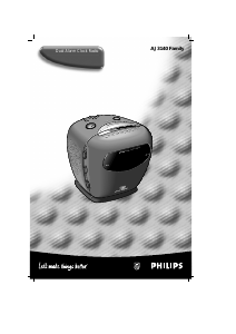 Manual de uso Philips AJ3141 Radiodespertador