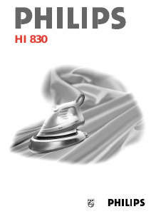 Manual Philips HI830 Ferro