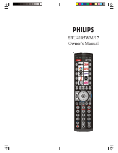 Manual Philips SRU4105WM Remote Control