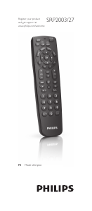 Manual Philips SRP2003 Remote Control