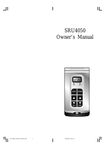 Manual de uso Philips SRU4050 Control remoto