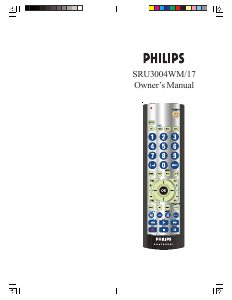 Handleiding Philips SRU3004WM Afstandsbediening