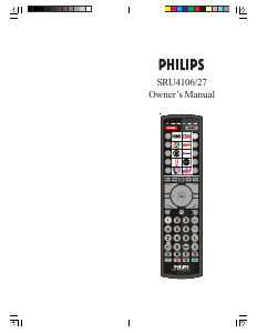 Handleiding Philips SRU4106 Afstandsbediening