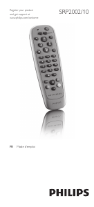 Mode d’emploi Philips SRP2002 Télécommande