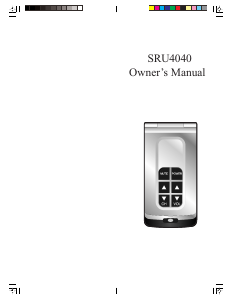 Manual Philips SRU4040 Remote Control