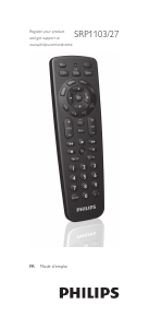 Manual Philips SRP1103 Remote Control