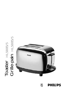 Manual Philips HL5885 Toaster