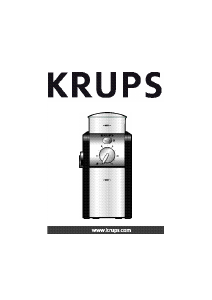 Bedienungsanleitung Krups GVX1 Kaffeemühle