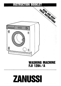 Bruksanvisning Zanussi FJI 1204/A Tvättmaskin