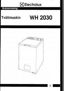 Bruksanvisning Electrolux WH2030 Tvättmaskin