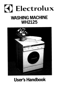 Manual Electrolux WH2125 Washing Machine