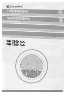 Bruksanvisning Electrolux WH2800 Tvättmaskin