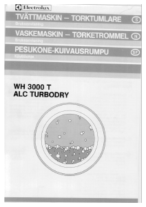 Bruksanvisning Electrolux WH3000T Kombinerad tvätt-tork