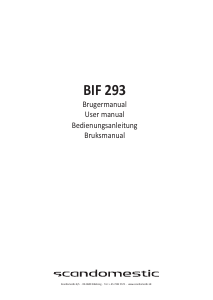 Manual Scandomestic BIF 293 Fridge-Freezer