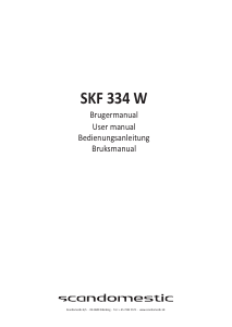 Bedienungsanleitung Scandomestic SKF 334 W Kühl-gefrierkombination