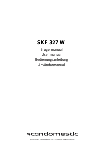 Bedienungsanleitung Scandomestic SKF 327 W Kühl-gefrierkombination