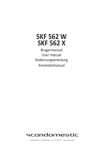 Manual Scandomestic SKF 562 W Fridge-Freezer