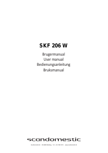 Brugsanvisning Scandomestic SKF 206 W Køle-fryseskab