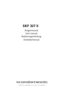 Bedienungsanleitung Scandomestic SKF 327 X Kühl-gefrierkombination