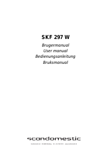 Handleiding Scandomestic SKF 297 W Koel-vries combinatie