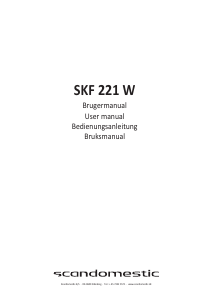 Handleiding Scandomestic SKF 221 W Koel-vries combinatie