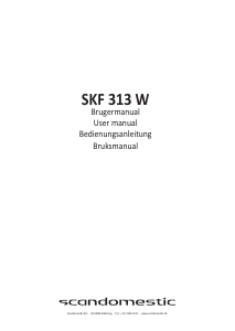 Bedienungsanleitung Scandomestic SKF 313 W Kühl-gefrierkombination