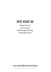 Bedienungsanleitung Scandomestic SFO 4502 W Geschirrspüler
