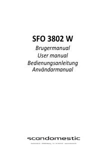 Bruksanvisning Scandomestic SFO 3802 W Diskmaskin