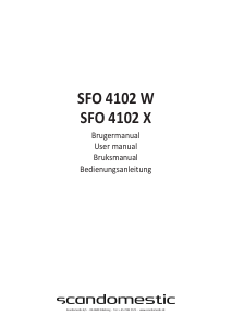 Bedienungsanleitung Scandomestic SFO 4102 X Geschirrspüler