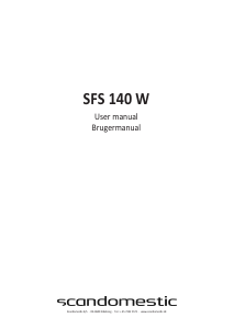 Manual Scandomestic SFS 140 W Freezer