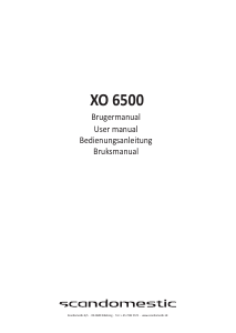 Bruksanvisning Scandomestic XO 6500 Ugn