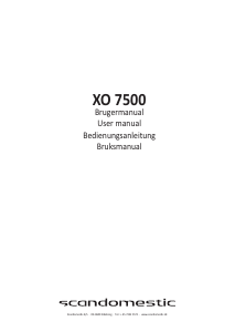 Manual Scandomestic XO 7500 Oven