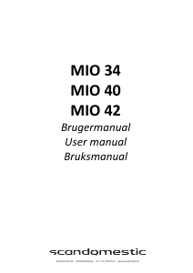 Brugsanvisning Scandomestic MIO 40 Mikroovn