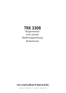 Bedienungsanleitung Scandomestic TRK 3308 Trockner