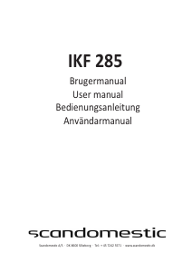 Handleiding Scandomestic IKF 285 Kookplaat