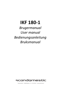 Bruksanvisning Scandomestic IKF 180-1 Häll