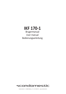Handleiding Scandomestic IKF 170-1 Kookplaat