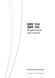 Brugsanvisning Scandomestic EMV 105 Emhætte