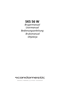 Manual Scandomestic SKS 56 W Refrigerator